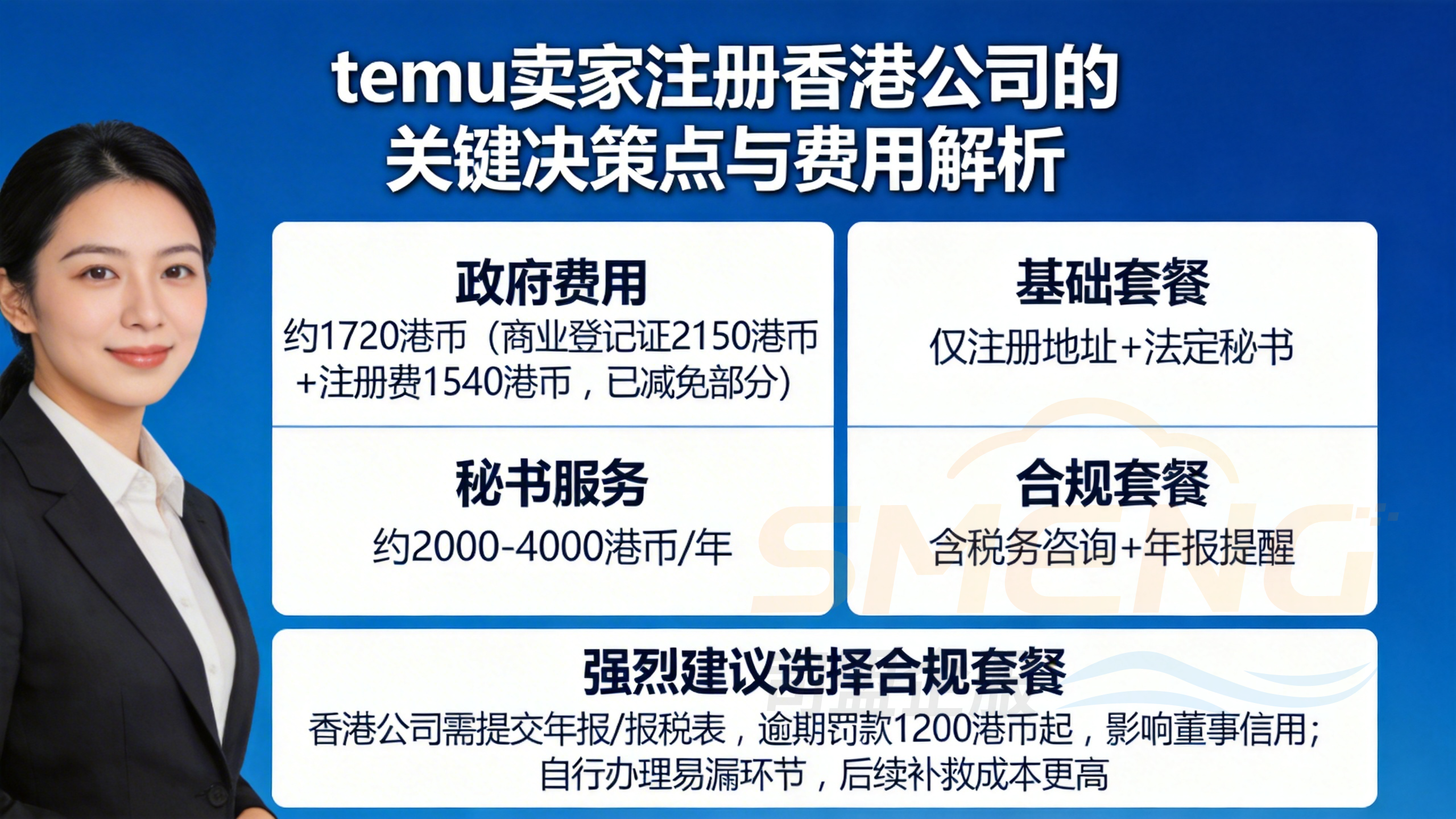 temu卖家注册香港公司的关键决策点与费用解析