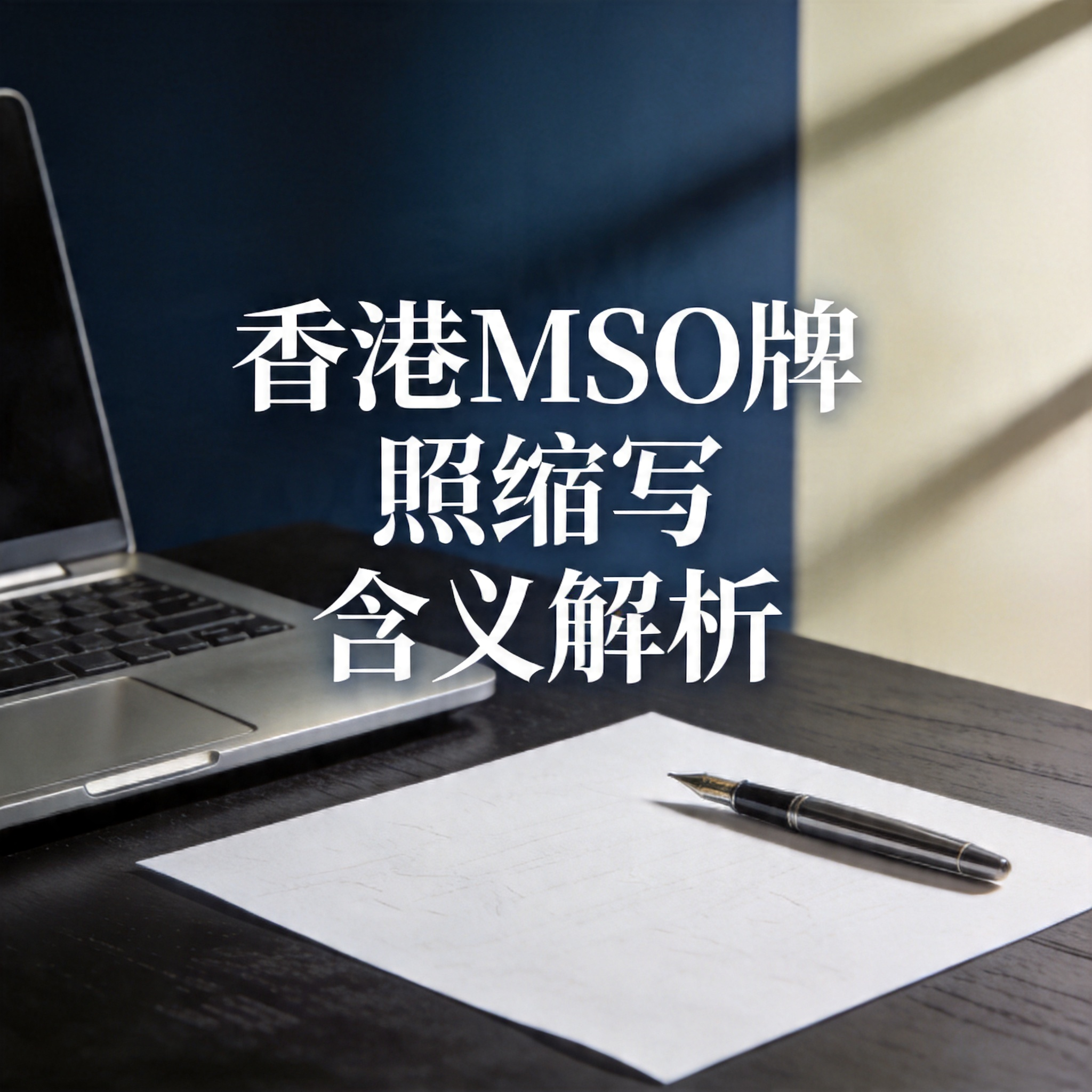 香港MSO牌照缩写含义解析