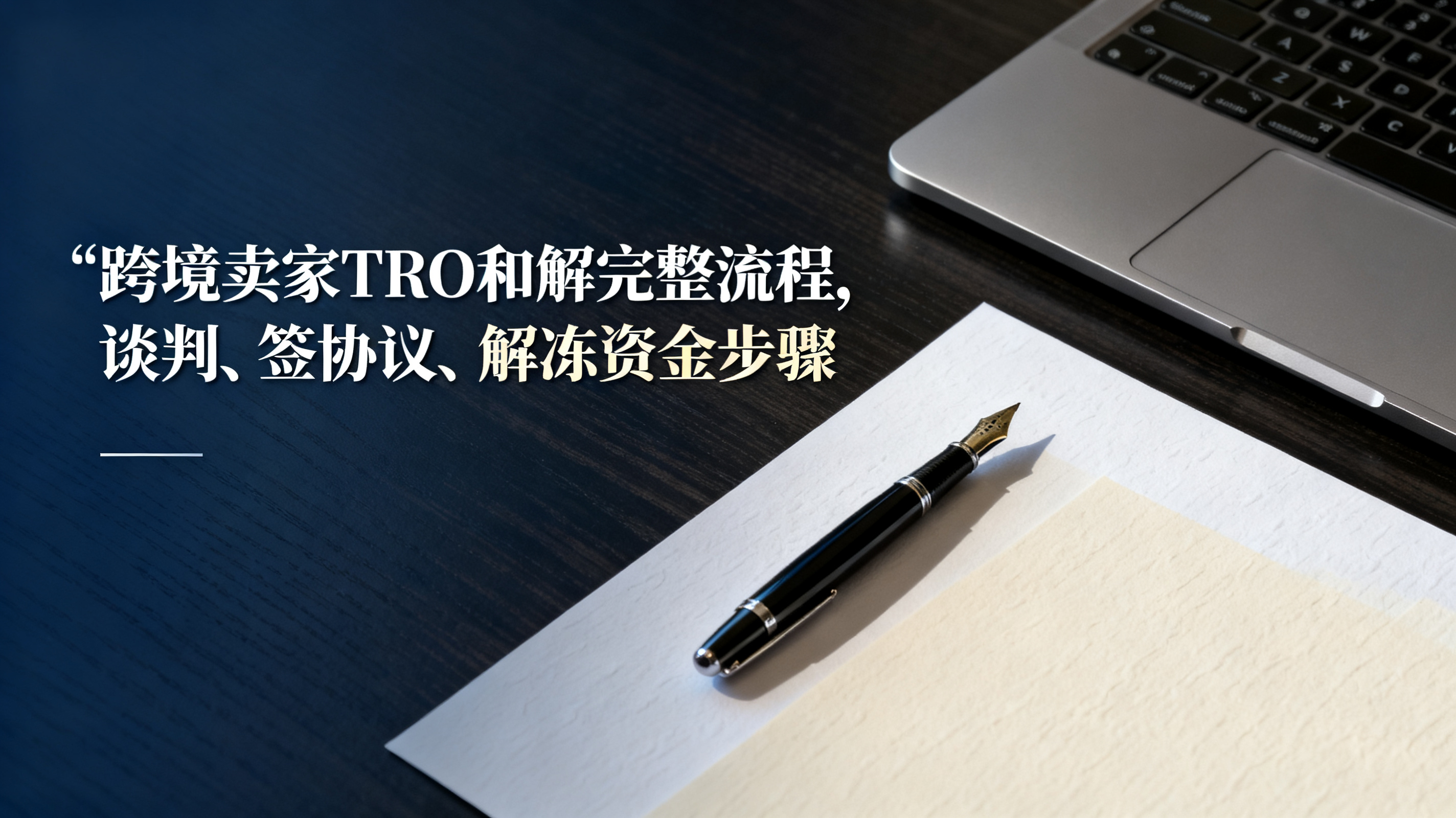 跨境卖家TRO和解完整流程,谈判、签协议、解冻资金步骤