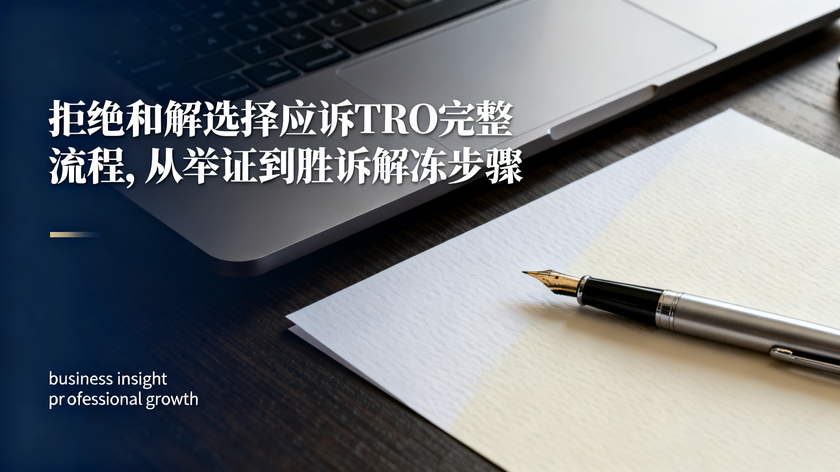 拒绝和解选择应诉TRO完整流程,从举证到胜诉解冻步骤