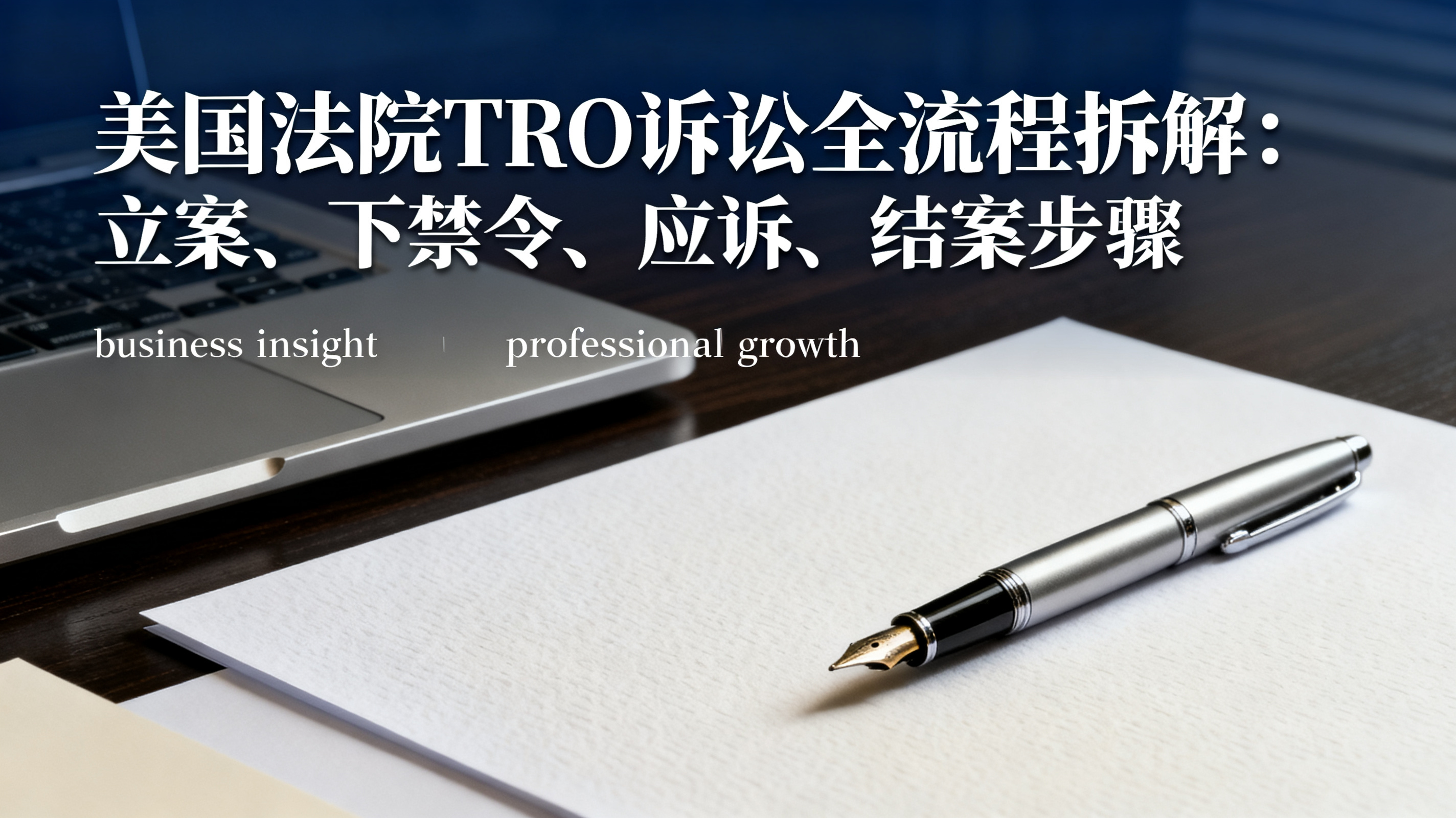 美国法院TRO诉讼全流程拆解：立案、下禁令、应诉、结案步骤