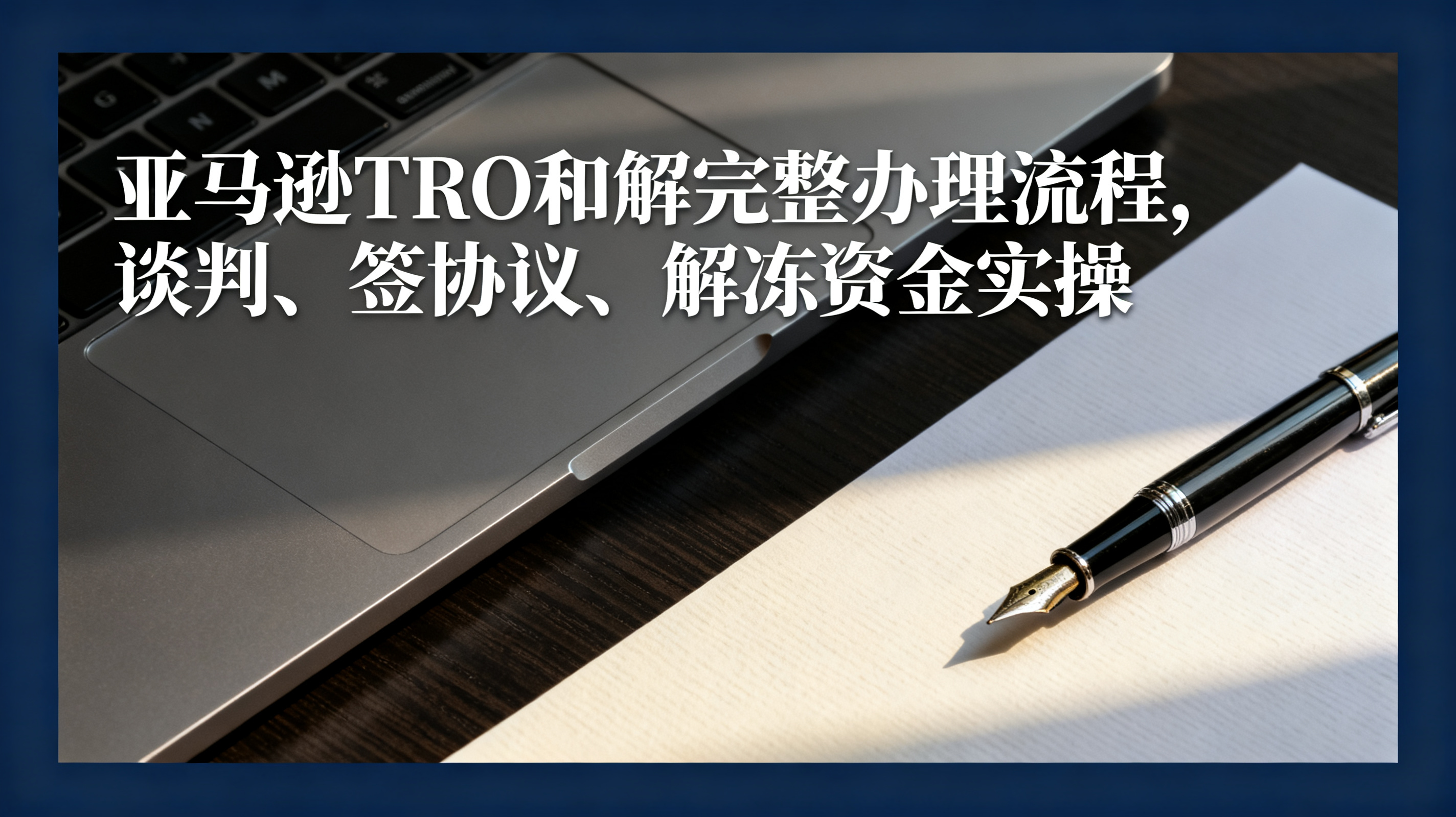 亚马逊TRO和解完整办理流程,谈判、签协议、解冻资金实操