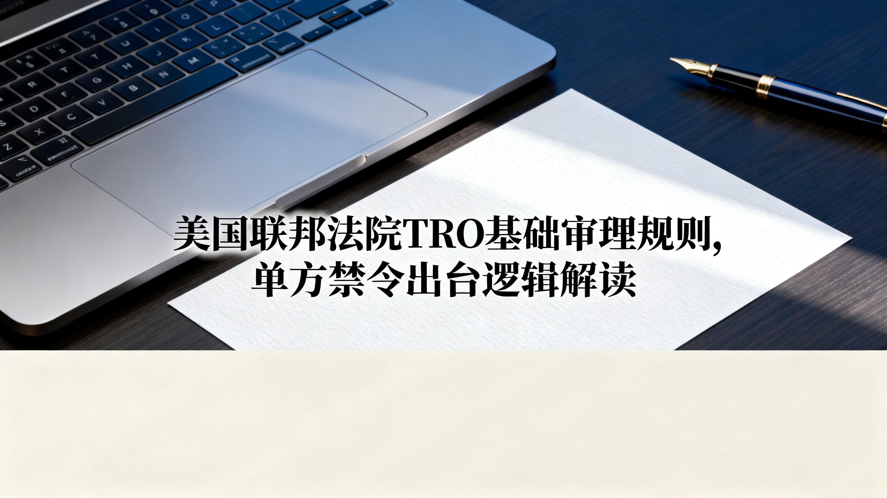 美国联邦法院TRO基础审理规则,单方禁令出台逻辑解读