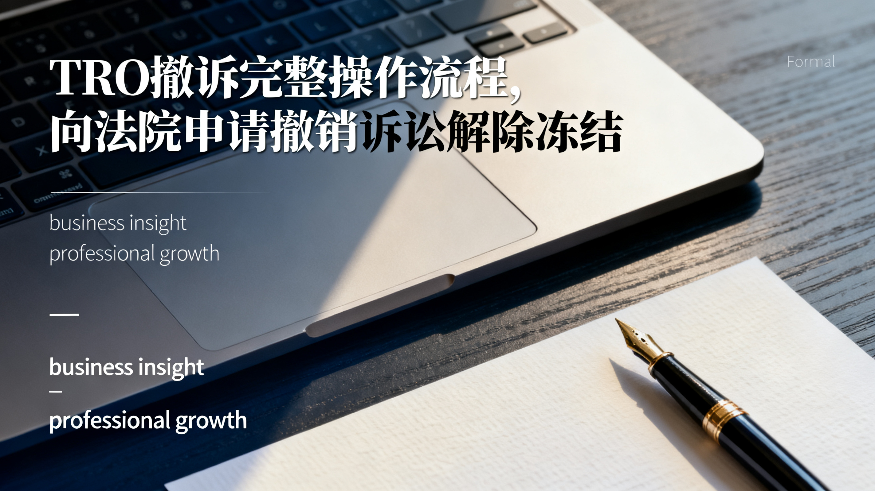 TRO撤诉完整操作流程,向法院申请撤销诉讼解除冻结