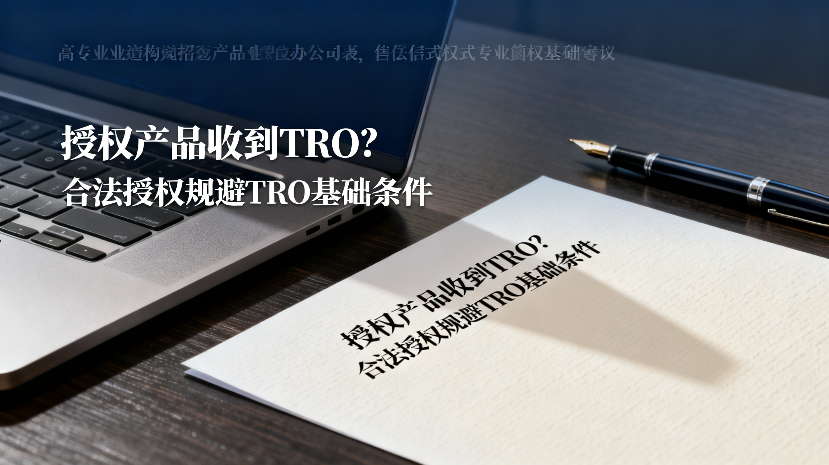 授权产品收到TRO？合法授权规避TRO基础条件