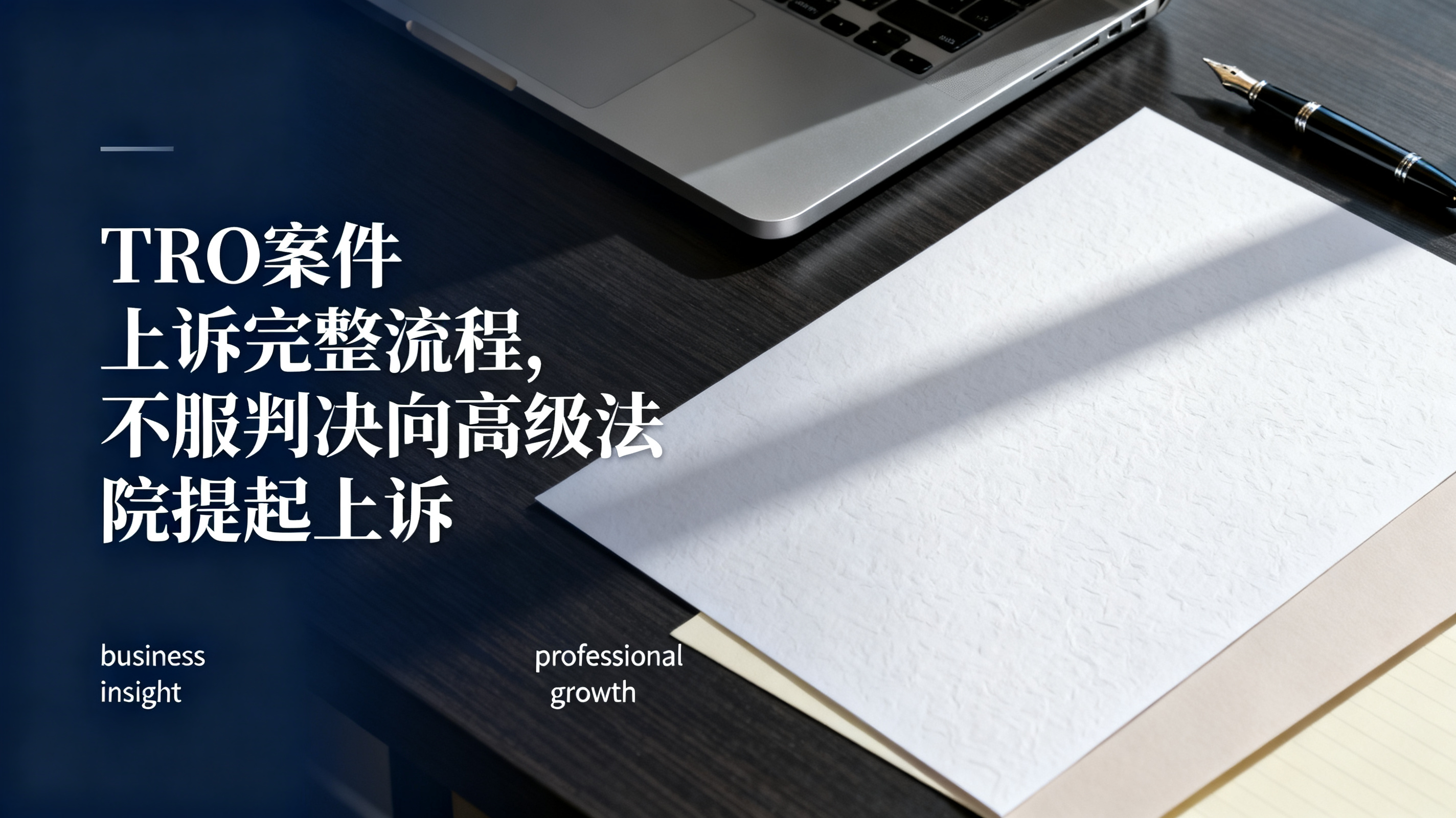 TRO案件上诉完整流程,不服判决向高级法院提起上诉