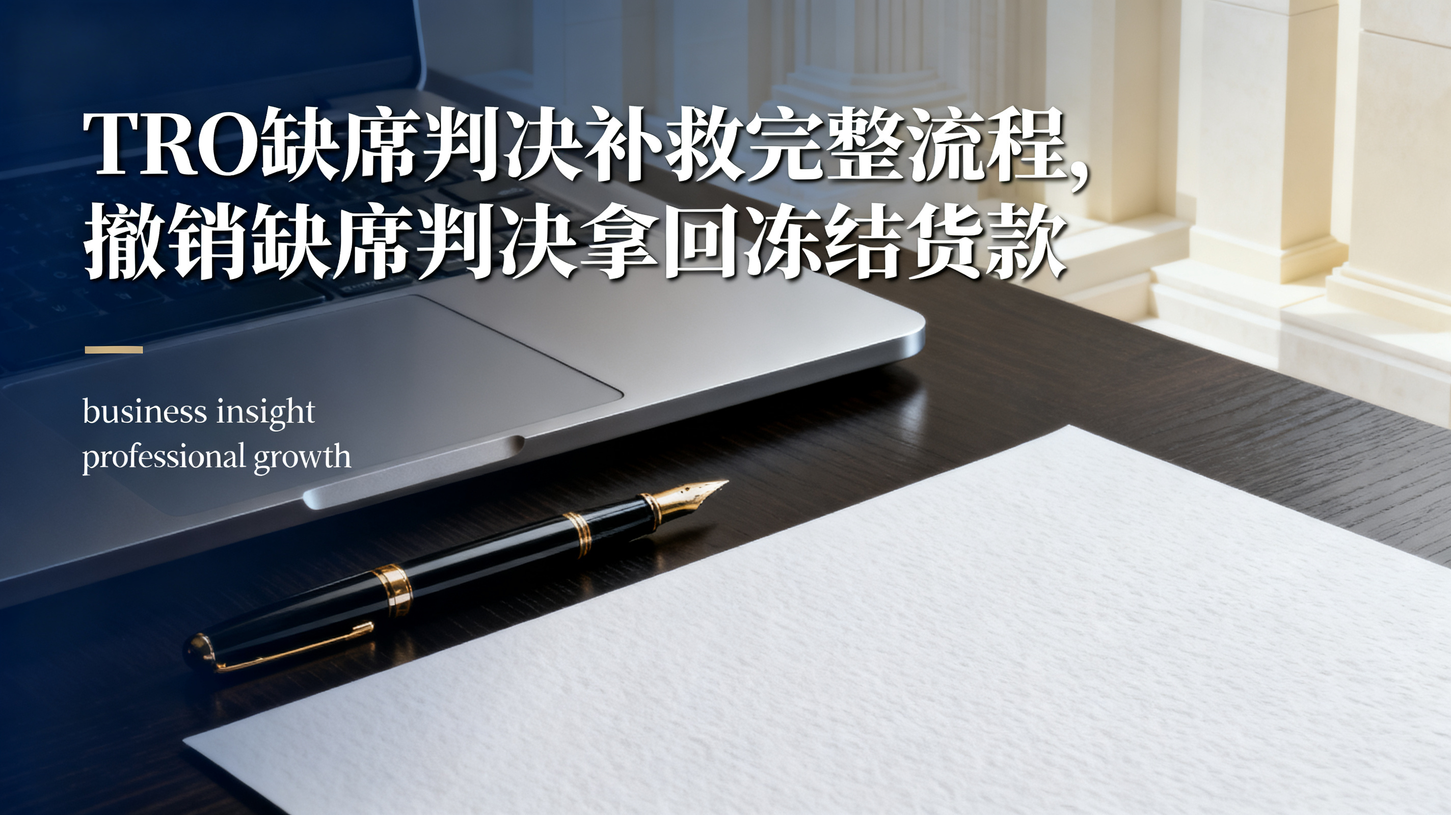 TRO缺席判决补救完整流程,撤销缺席判决拿回冻结货款