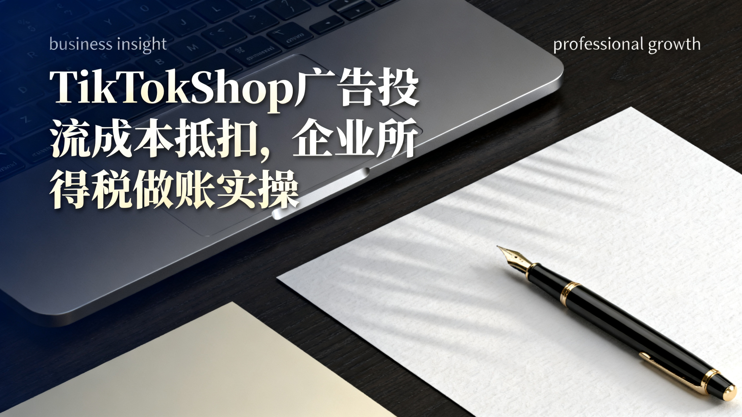 TikTokShop广告投流成本抵扣,企业所得税做账实操 TikTokShop广告投流成本抵扣,企业所得税做账实操