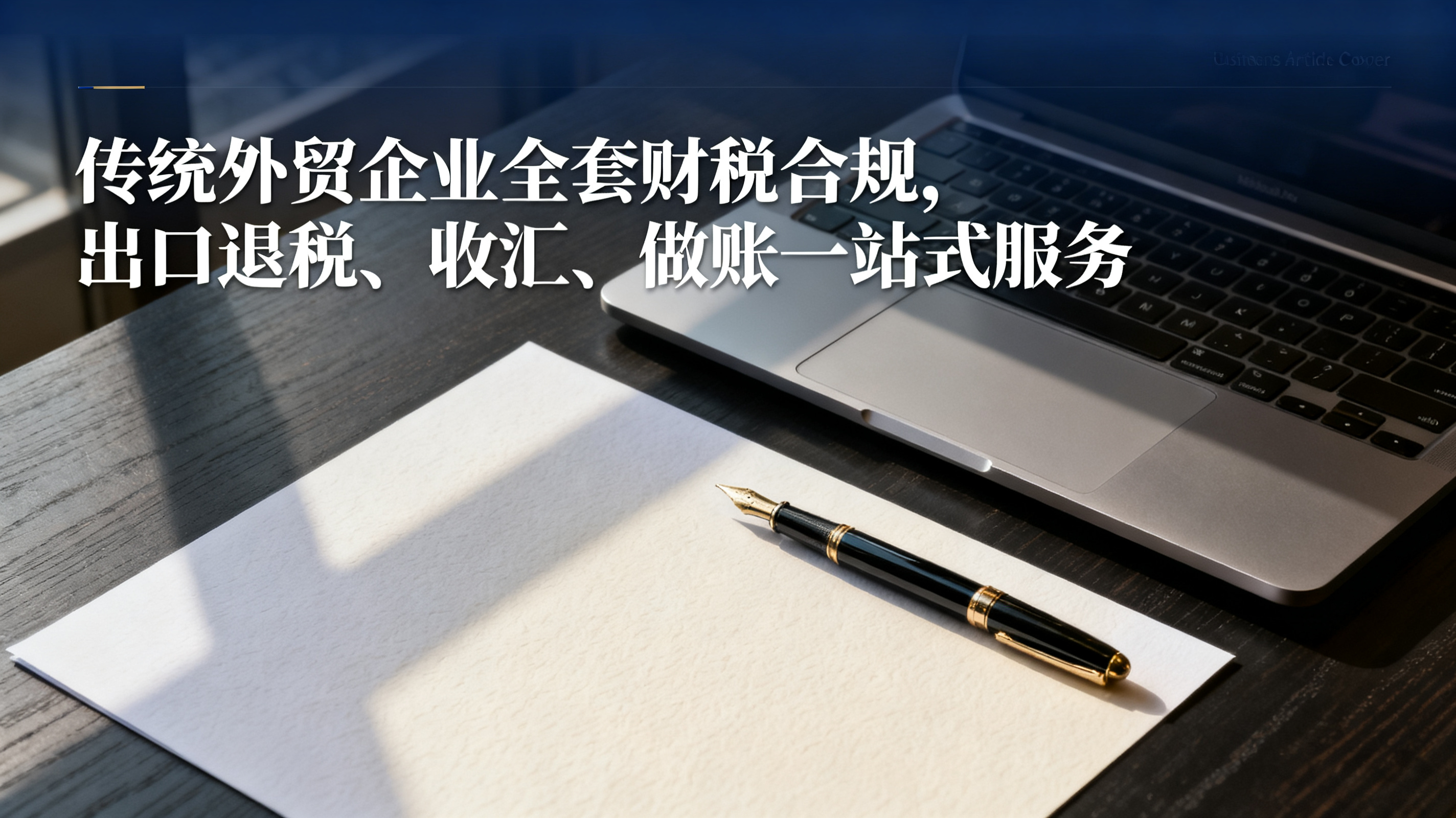 传统外贸企业全套财税合规,出口退税、收汇、做账一站式服务