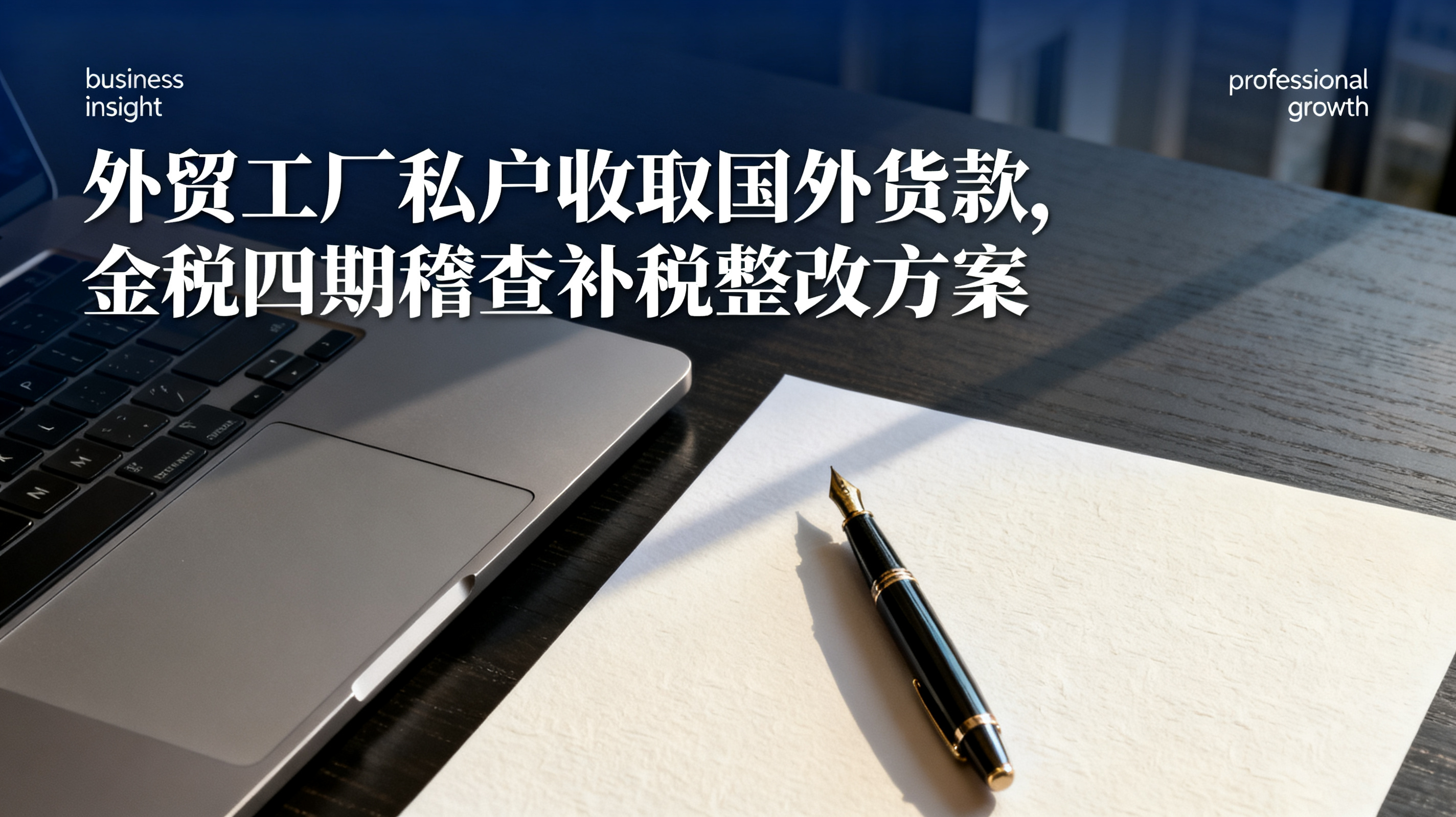 外贸工厂私户收取国外货款,金税四期稽查补税整改方案 外贸工厂私户收取国外货款,金税四期稽查补税整改方案