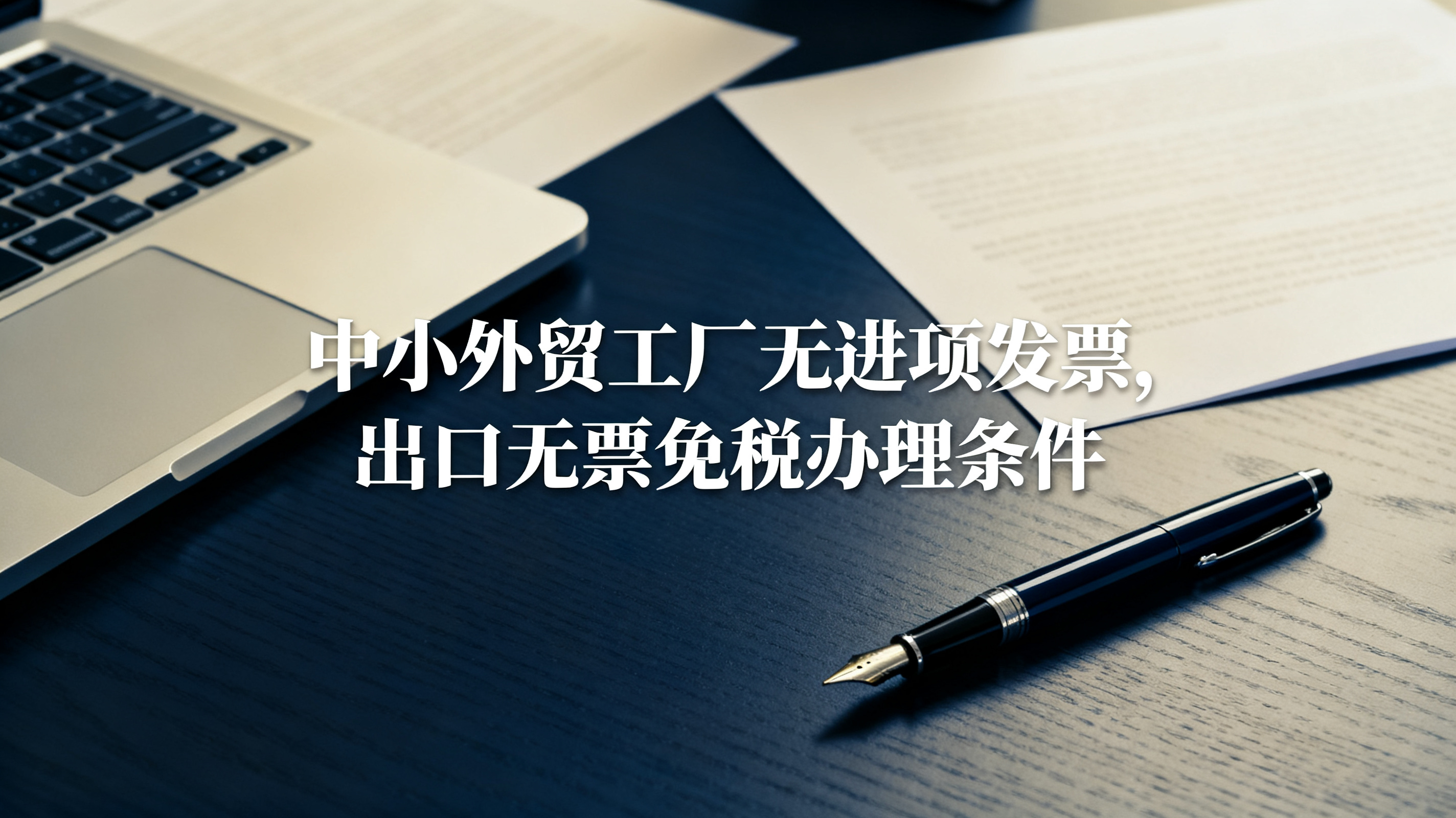 中小外贸工厂无进项发票,出口无票免税办理条件
