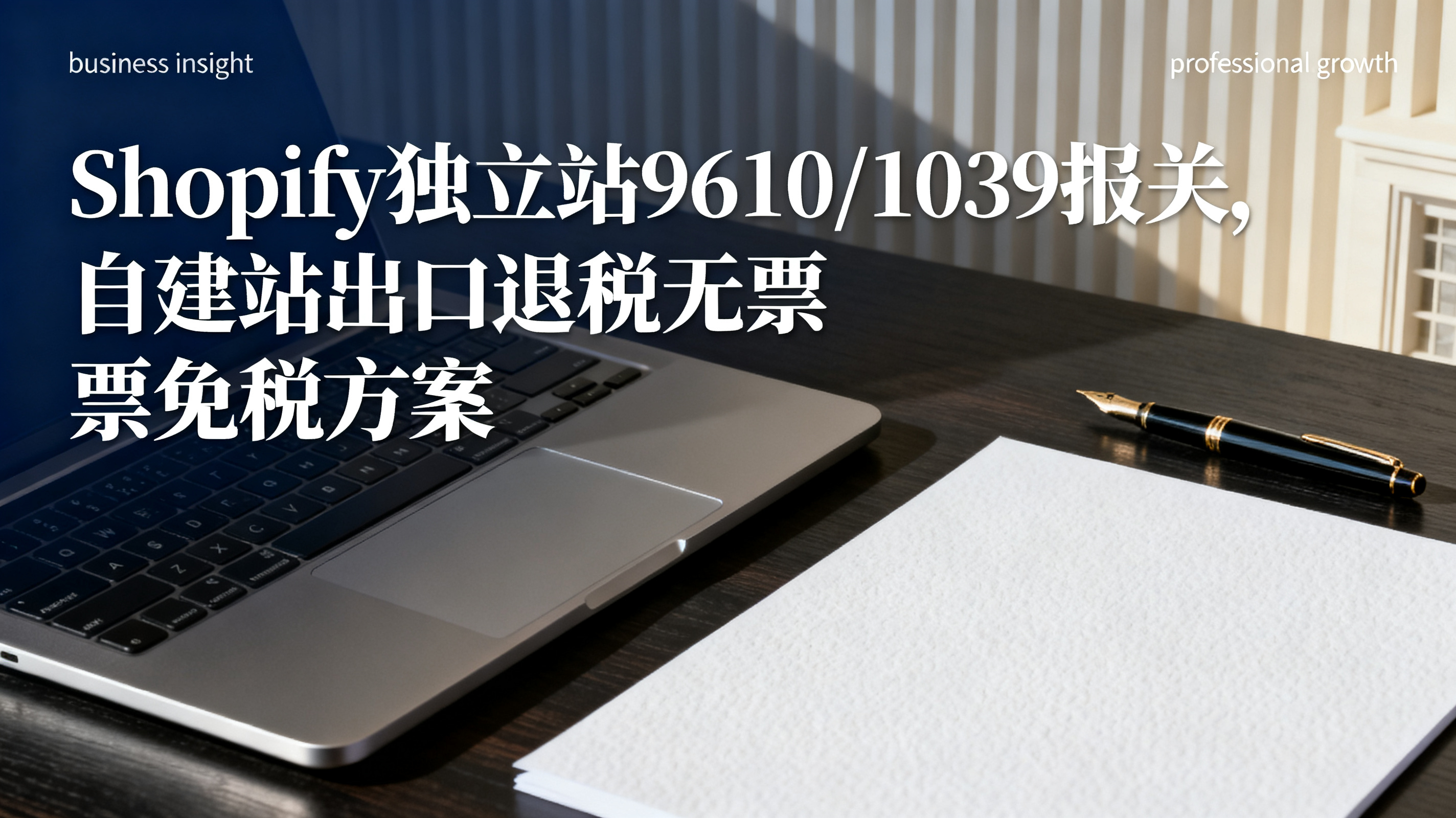 Shopify独立站9610/1039报关,自建站出口退税无票免税方案 Shopify独立站9610/1039报关,自建站出口退税无票免税方案
