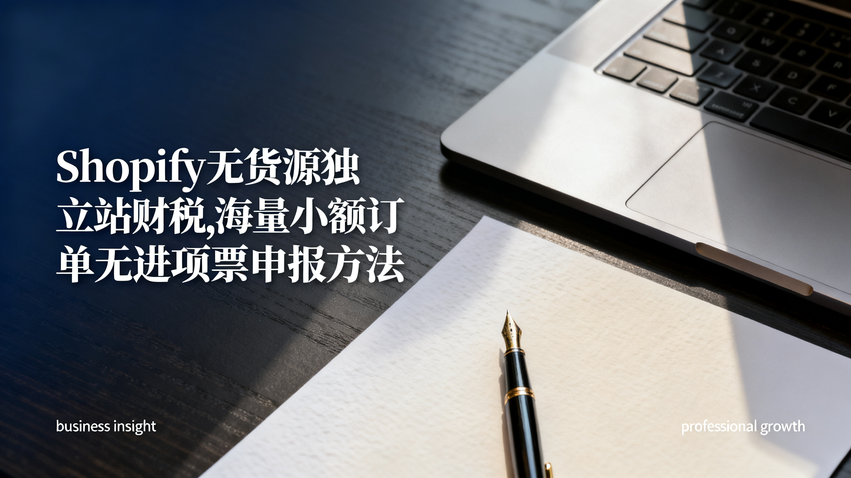 Shopify无货源独立站财税,海量小额订单无进项票申报方法