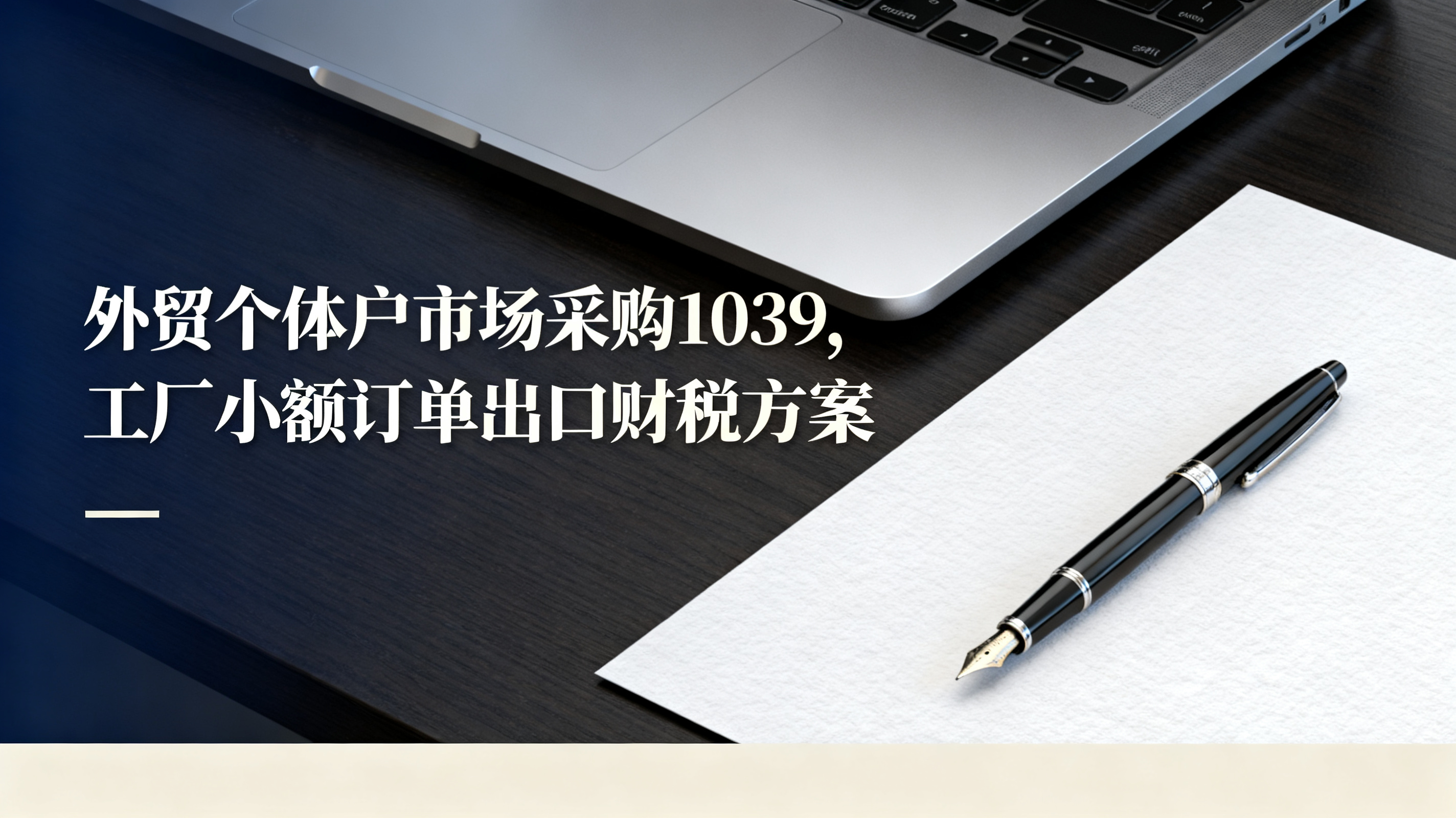 外贸个体户市场采购1039,工厂小额订单出口财税方案 外贸个体户市场采购1039,工厂小额订单出口财税方案