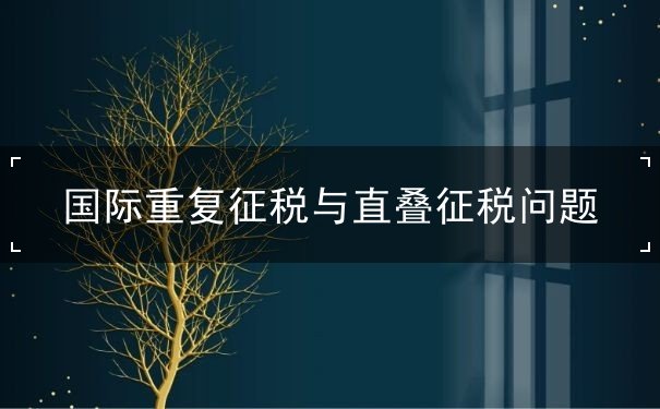 国际重复征税与直叠征税问题