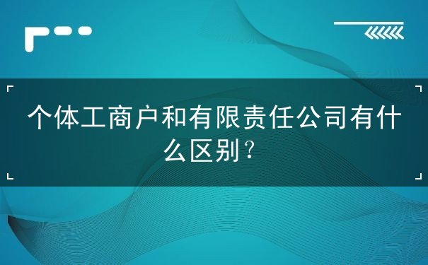 个体工商户有限责任公司