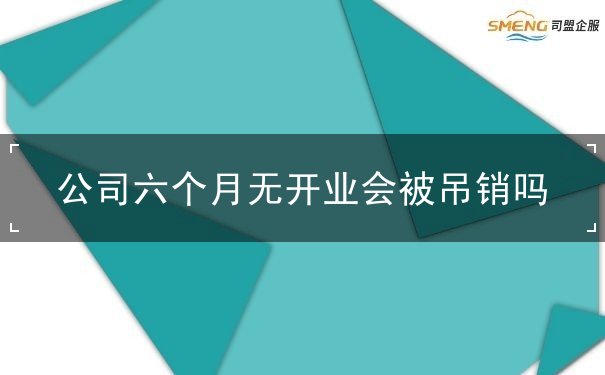 公司六个月无开业会被吊销吗