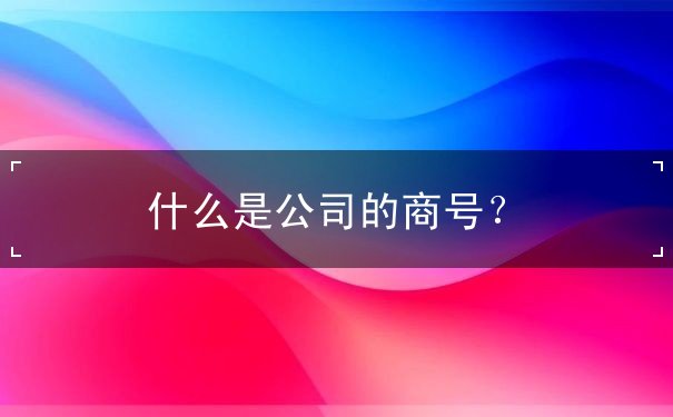 公司商号是什么意思