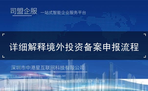 详细解释境外投资备案申报流程